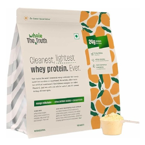 1 - The Whole Truth Whey Protein,  2.2 lb  Mango Milkshake 