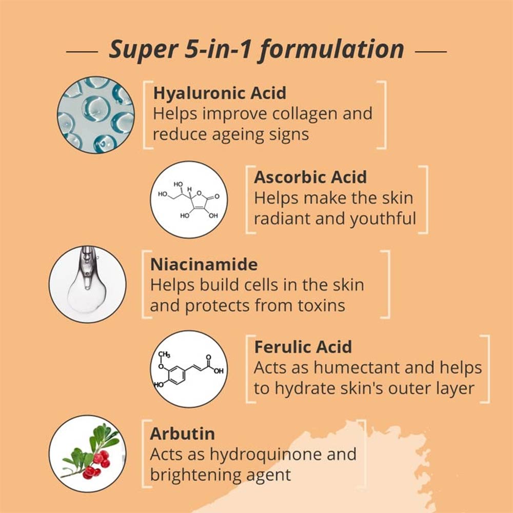 6 - Nirvasa Vitamin C Face Serum,  30 ml  for All Skin Types (Pack of 2) 