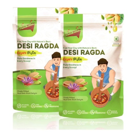 1 - TOKU MOKU Desi Ragda, 62 g Kesar Pista (Pack of 2)
