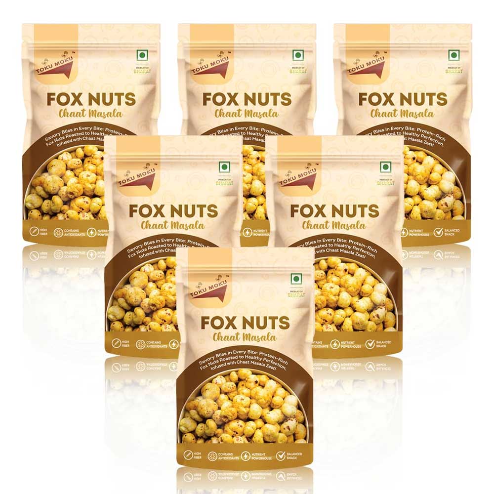 TOKU MOKU Roasted Makhana, Chaat Masala (Pack of 6) 55 g-picture-13