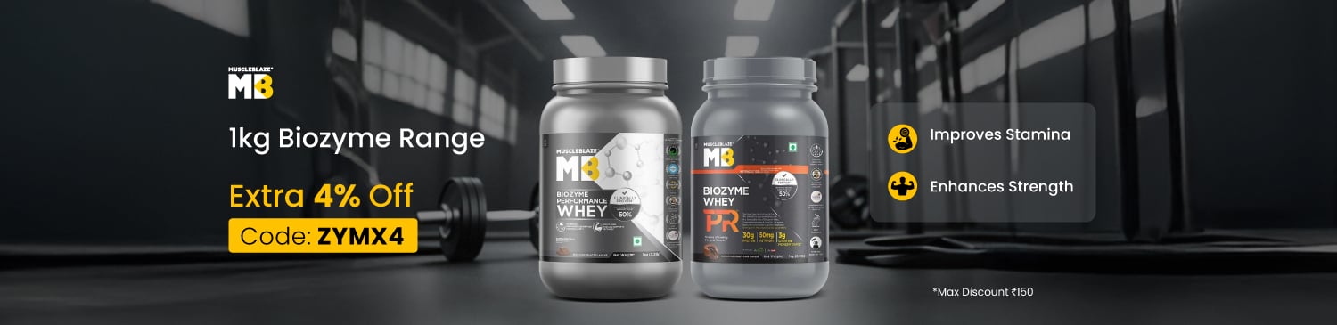 Biozyme Whey 1kg range | Extra 4% Off | ZYMX4 | Cap 150