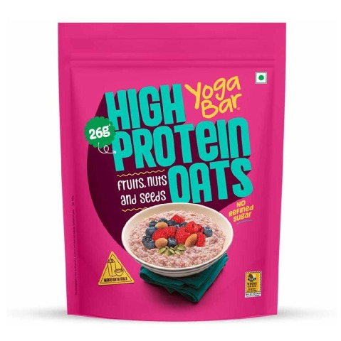 1 - Yogabar 26g High Protein Oats,  1 kg  Fruits, Nuts and Seeds 