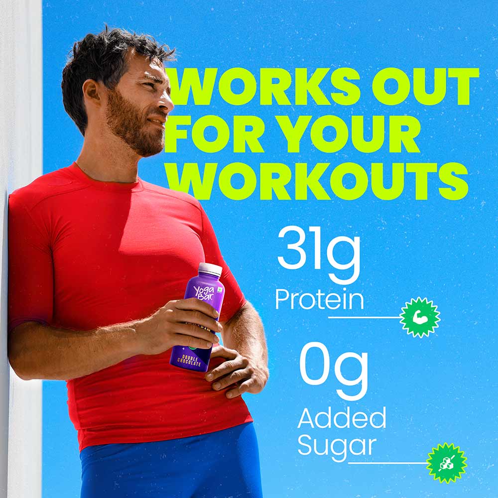 2 - Yogabar 31g Protein Shake,  250 ml  Double Chocolate 