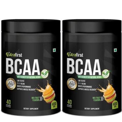 1 - NutraFirst BCAA Proteins,  0.88 lb  40 Servings  Mix Fruit (Pack of 2) 