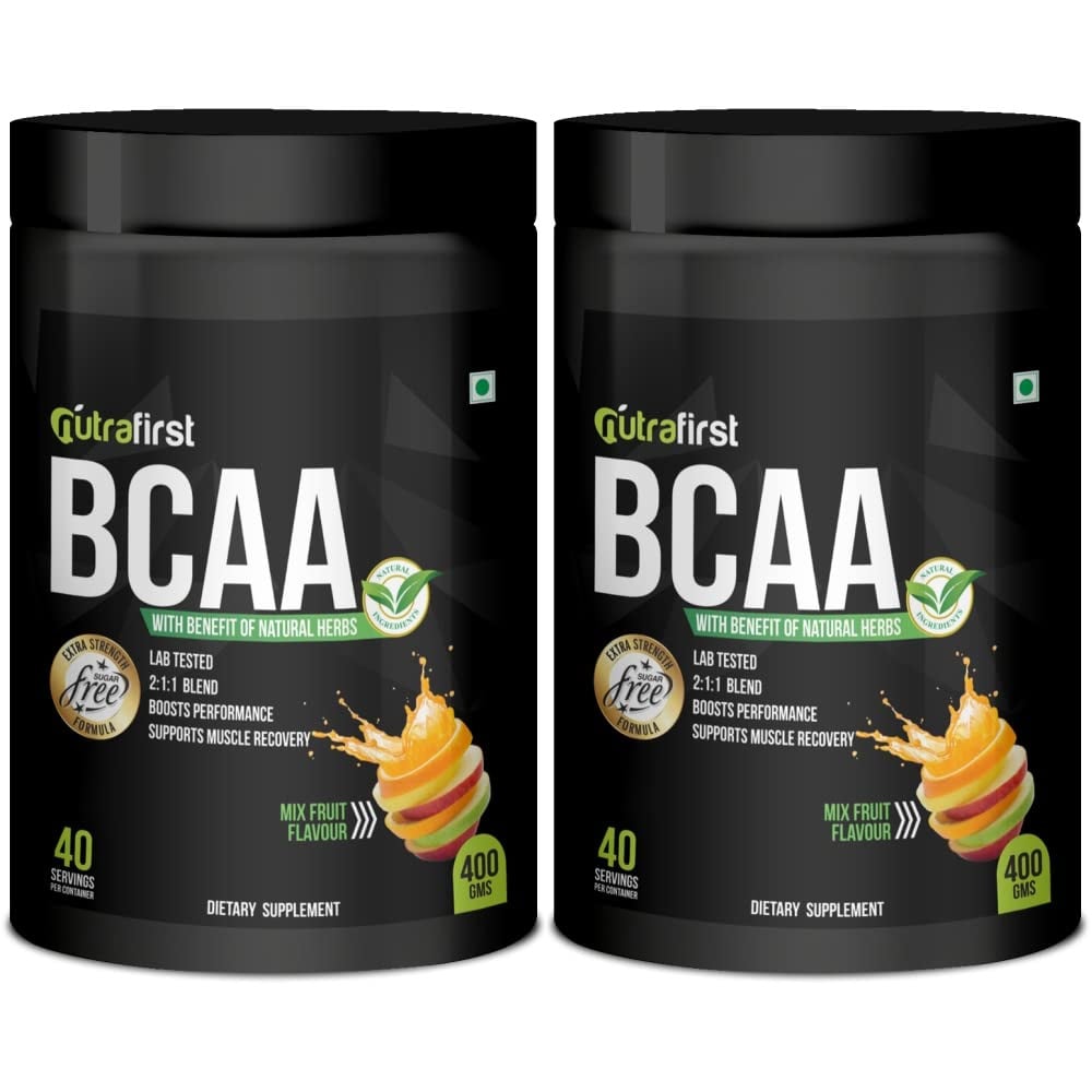 1 - NutraFirst BCAA Proteins,  0.88 lb  40 Servings  Mix Fruit (Pack of 2) 