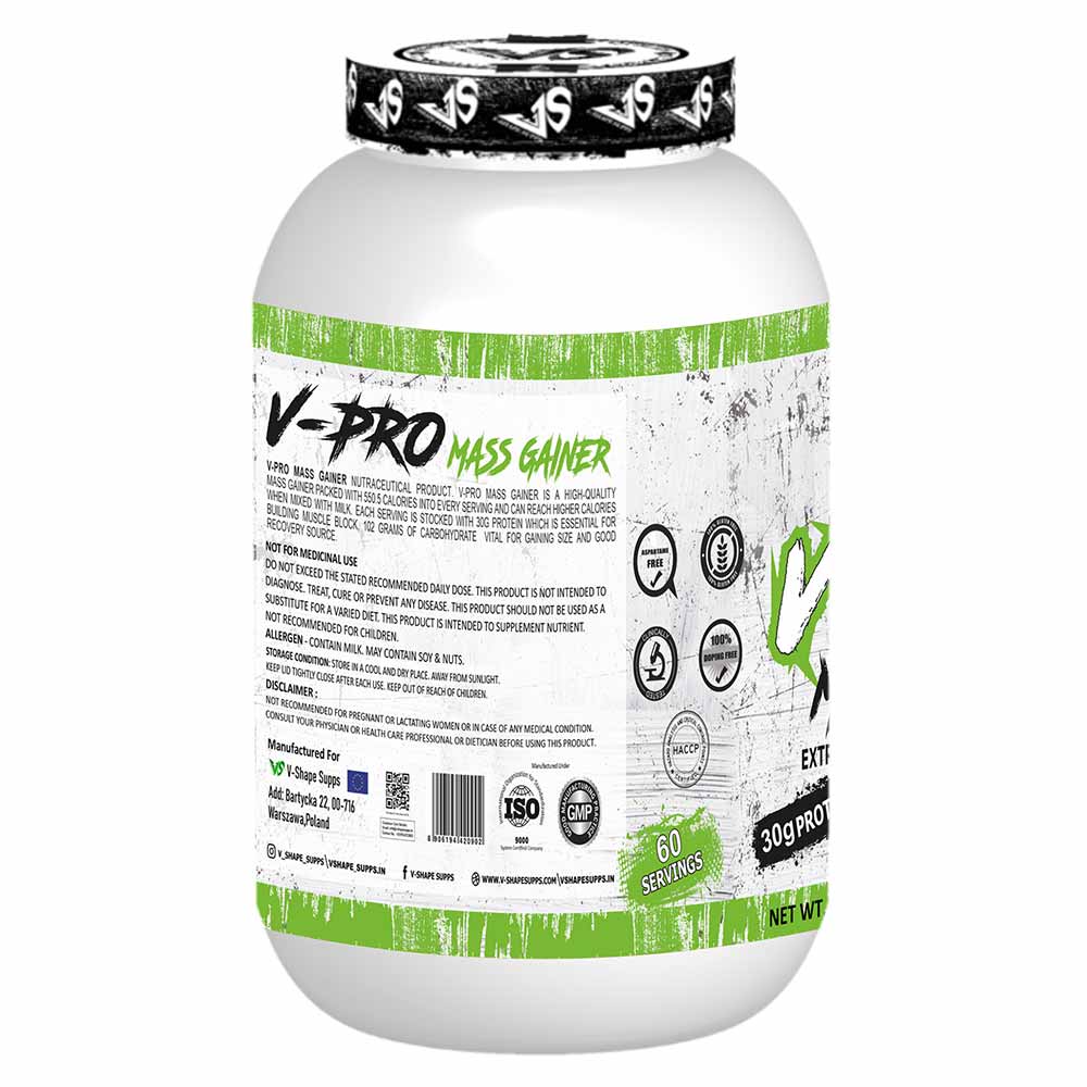 2 - V-SHAPE SUPPS V-Pro Extreme Anabolic Muscle Mass Gainer,  6.6 lb  Chocolate 