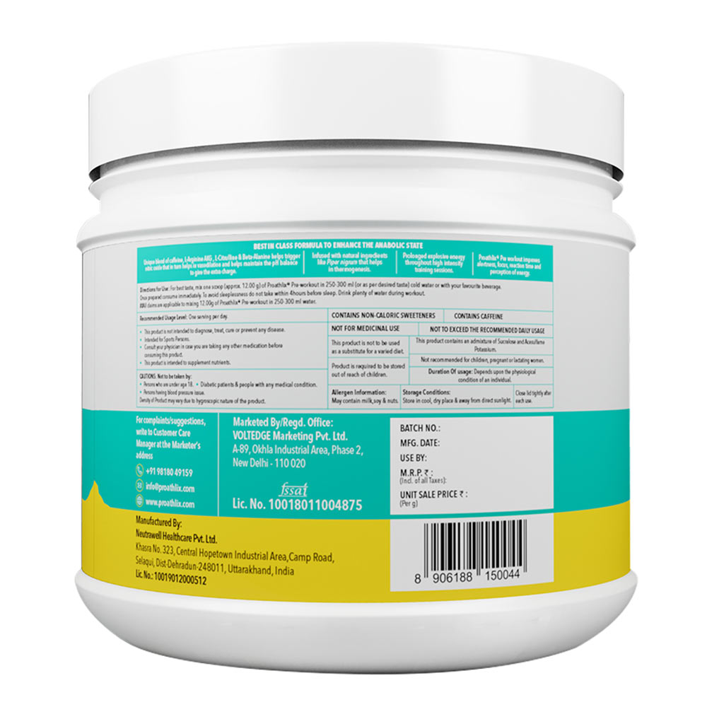 3 - Proathlix Pre-Workout,  0.88 lb  Lemon 