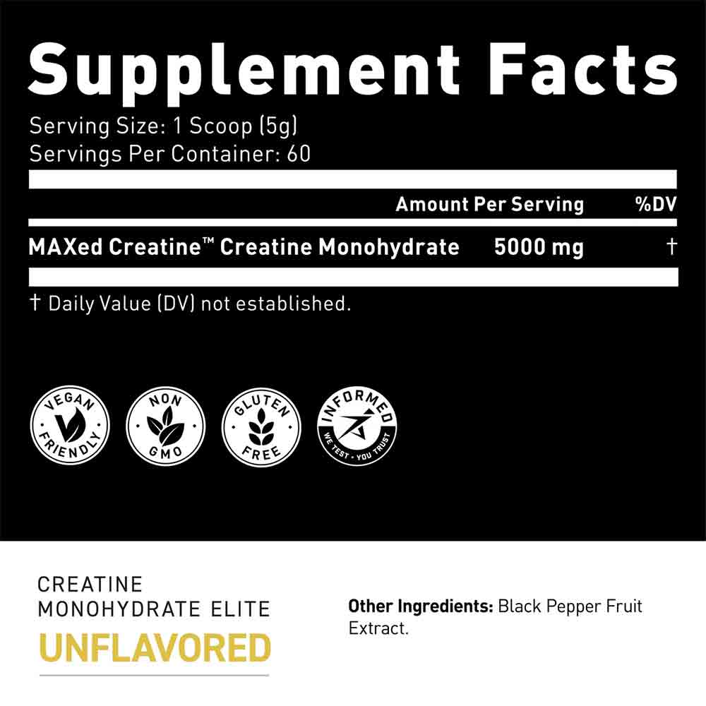 3 - Kaged Muscle Elite Series Creatine Monohydrate,  Unflavoured  0.676 lb 