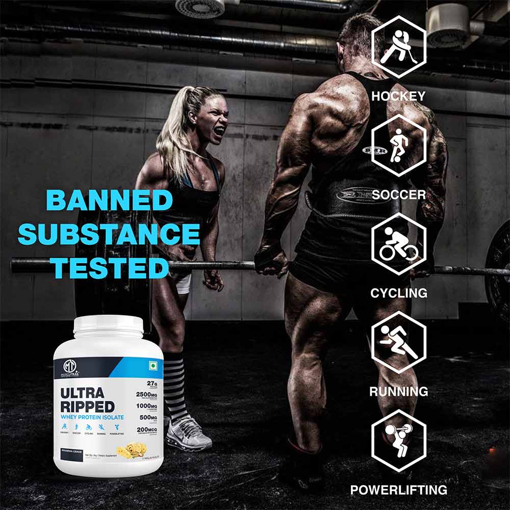 8 - Muscle Trail Ultra Ripped Whey Protein Isolate,  4.4 lb  Cappuccino 