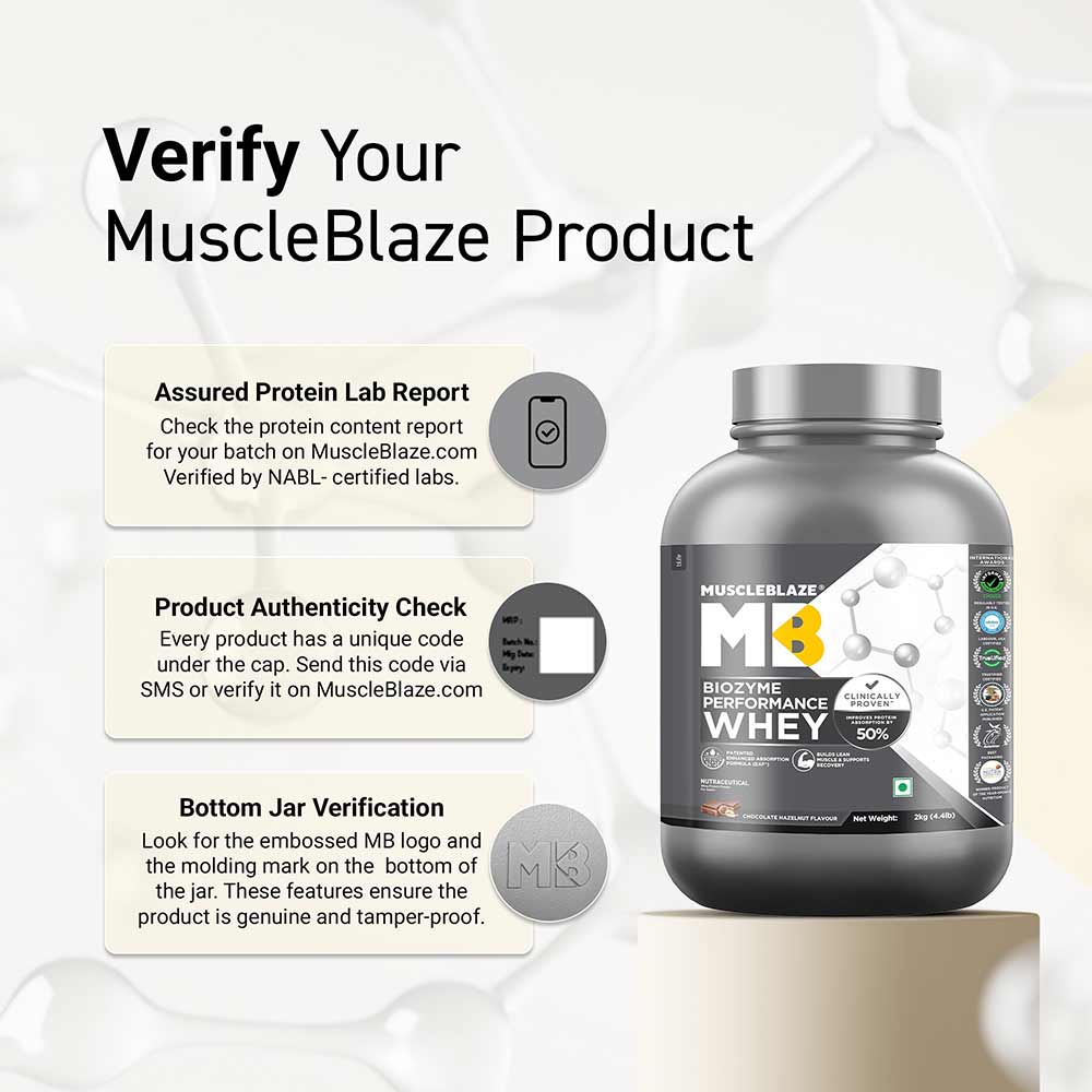 6 - MuscleBlaze Biozyme Performance Whey,  4.4 lb  Chocolate Hazelnut