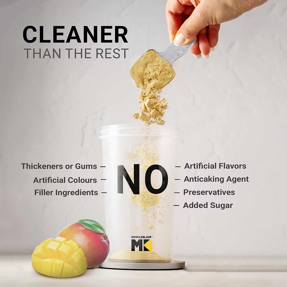 5 - MuscleBlaze Biozyme Performance Whey,  4.4 lb  Magical Mango