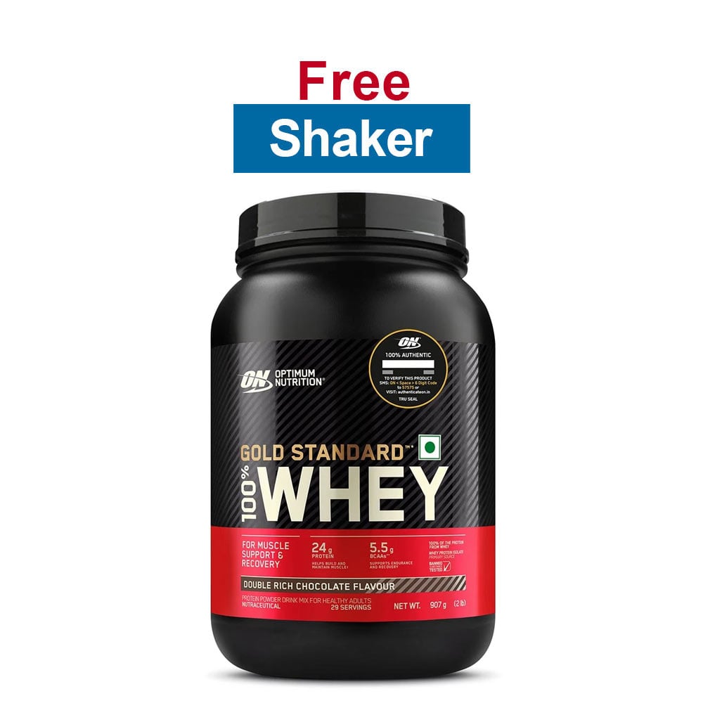ON (Optimum Nutrition) Gold Standard 100% Whey Protein,  2 lb  Double Rich Chocolate 