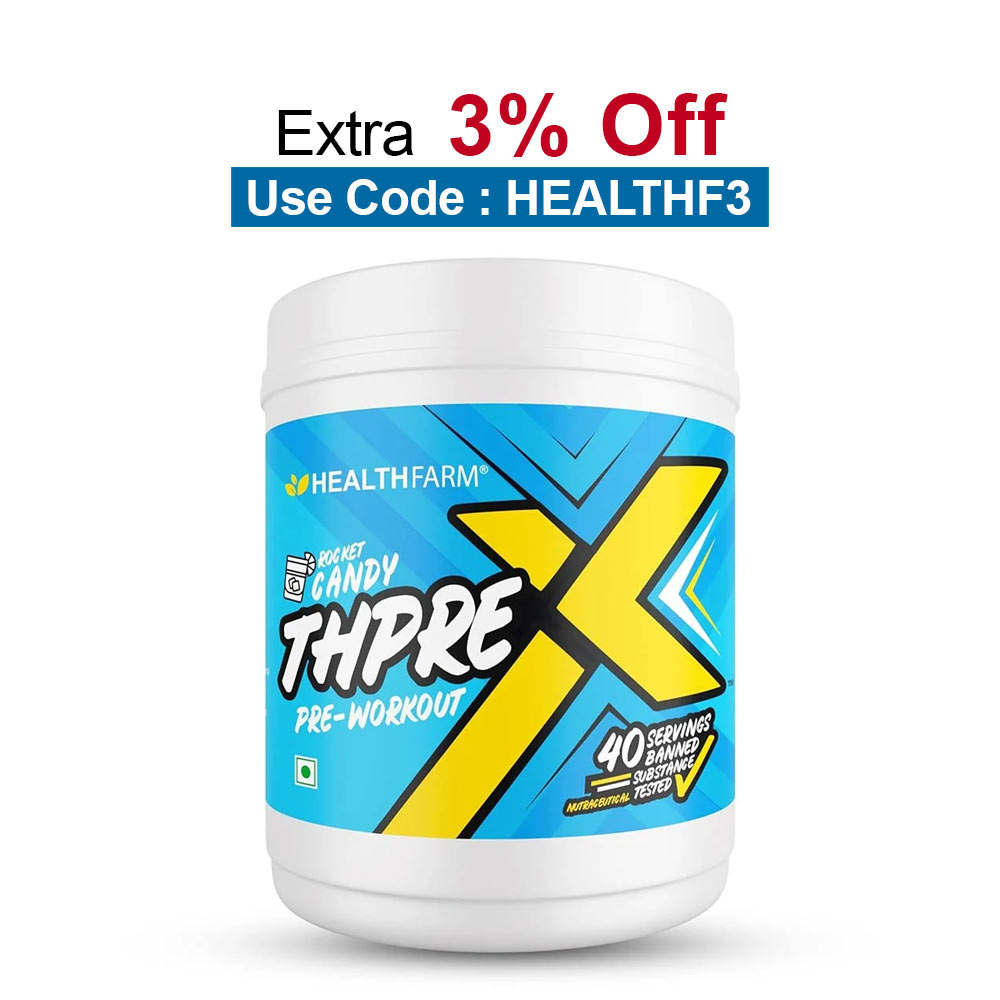 Healthfarm ThPre X Pre-Workout,  1.1 lb  Rocket Candy 