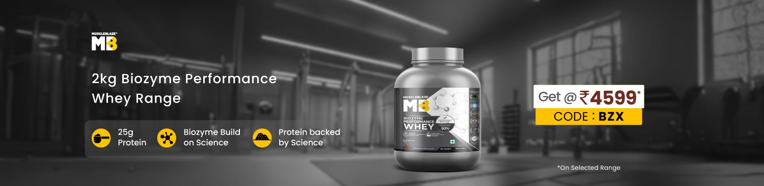 2kg Biozyme Peformance Whey Range | Get @ 4599 | BZX | Flat Rs 300 Off