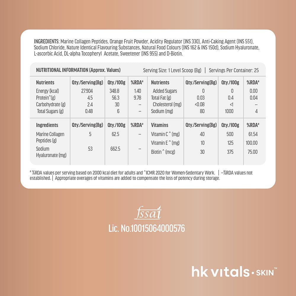 11 - HK Vitals Skin Radiance Collagen,  Marine Collagen  200 g  Watermelon