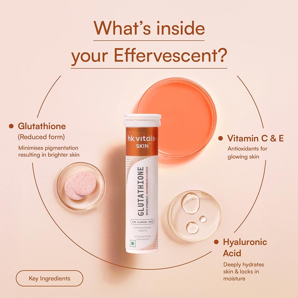 3 - HealthKart HK Vitals Glutathione Effervescent,  Watermelon  30 tablet(s)