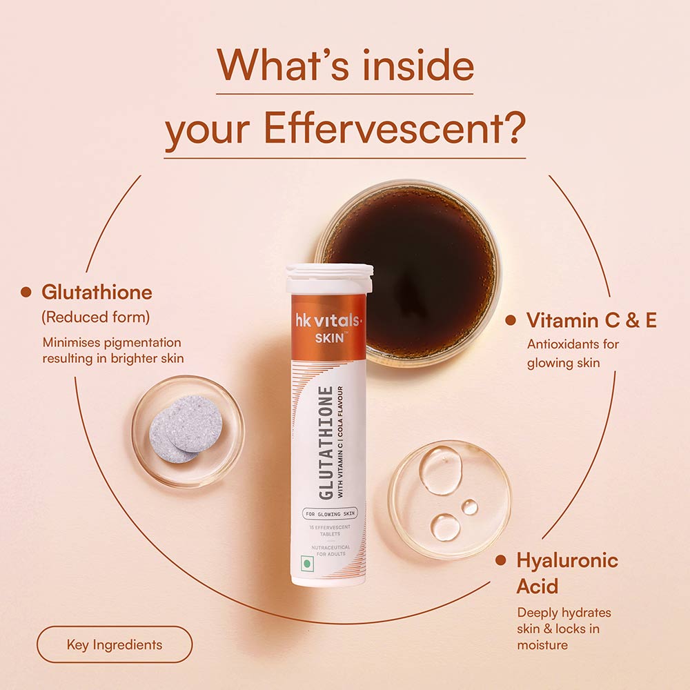 3 - HealthKart HK Vitals Glutathione Effervescent,  Cola  30 tablet(s)