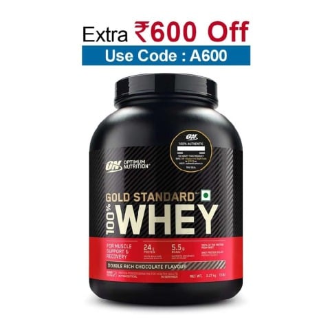 ON (Optimum Nutrition) Gold Standard 100% Whey Protein, 5 lb Double Rich Chocolate