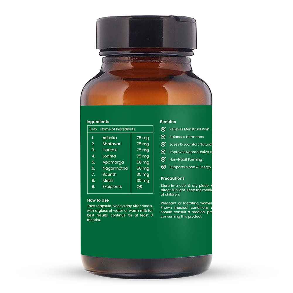 3 - WOMENSES Pain Cramp,  60 capsules  Unflavoured 