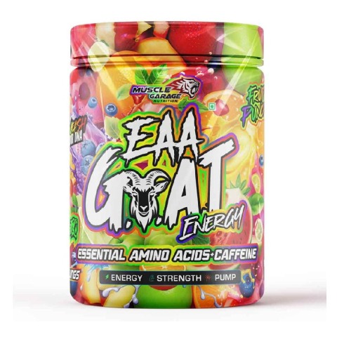 1 - Muscle Garage EAA Goat Energy,  Fruit Punch  0.88 lb  30 Servings 