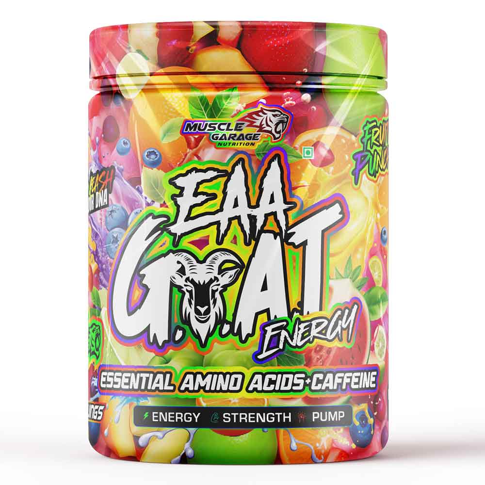 1 - Muscle Garage EAA Goat Energy,  Fruit Punch  0.88 lb  30 Servings 