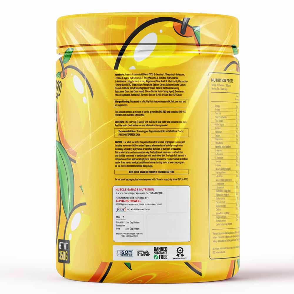 2 - Muscle Garage EAA Goat Energy,  Mango  0.88 lb  30 Servings 