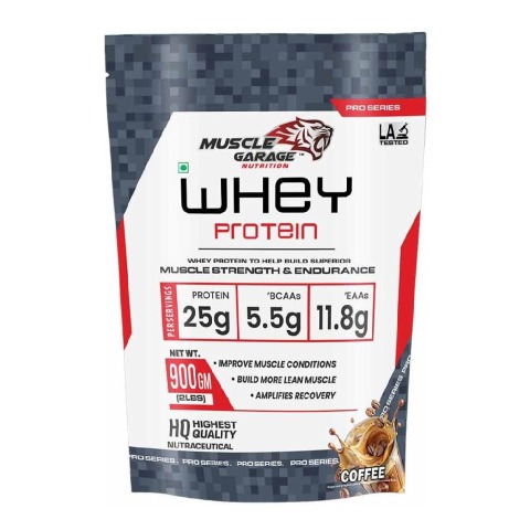 1 - Muscle Garage Whey Protein, 2 lb Coffee