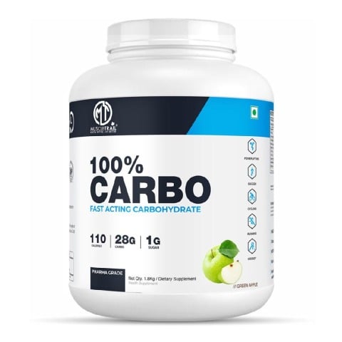 1 - Muscle Trail 100% Carbo,  3.96 lb  Green Apple 