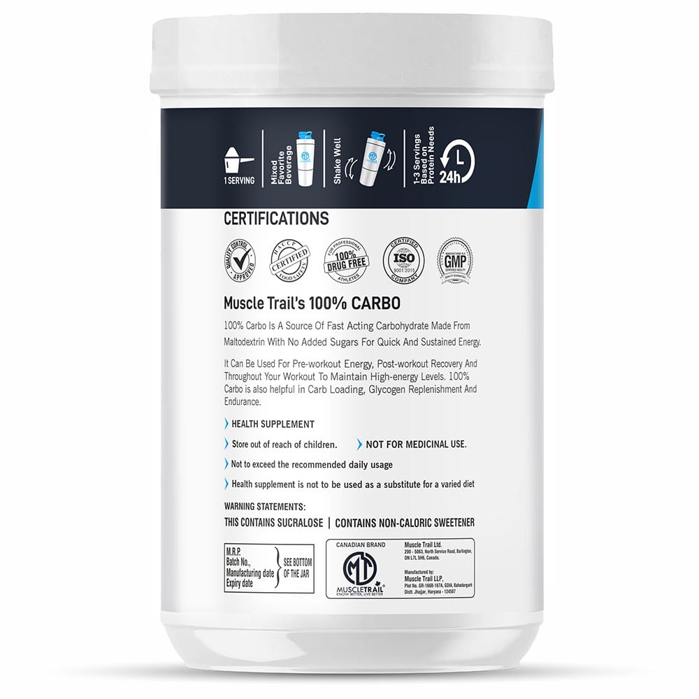 4 - Muscle Trail 100% Carbo,  1.98 lb  Green Apple 