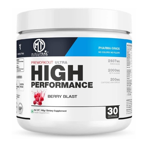1 - Muscle Trail Pre-Workout Ultra High-Performance,  0.36 lb  Berry Blast 