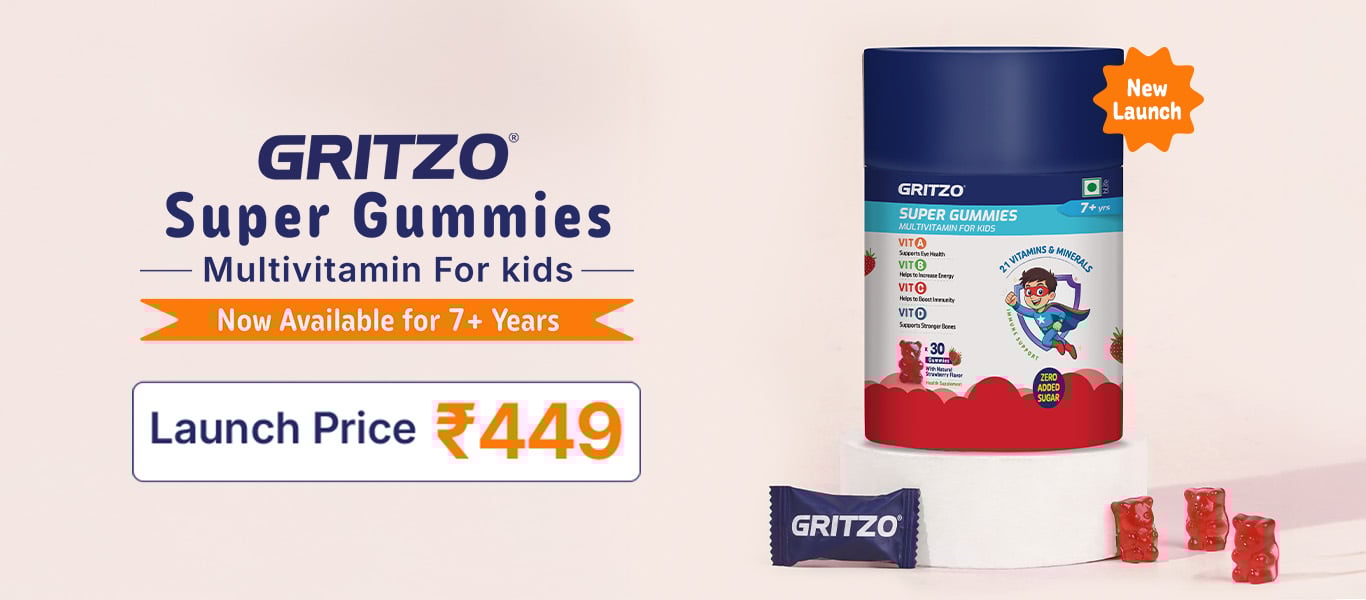 Gritzo Super Gummies Multivitamin 7+ Yrs @ 449