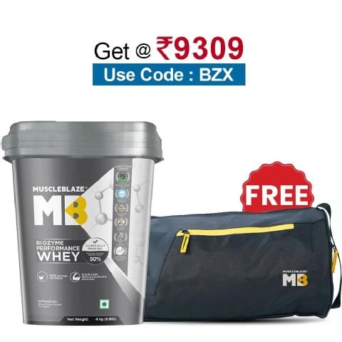 MuscleBlaze Biozyme Performance Whey,  8.8 lb  Rich Chocolate 