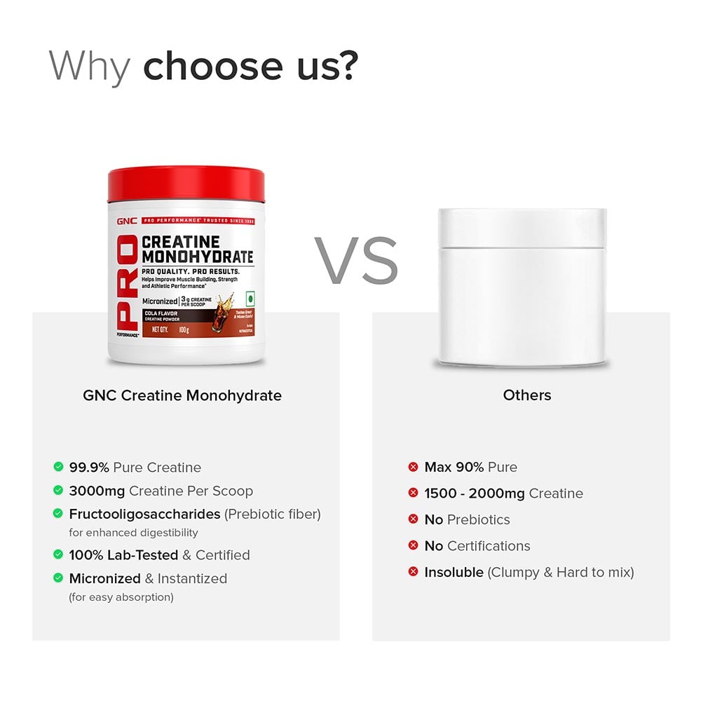 3 - GNC Pro Performance Pure Micronized Creatine Monohydrate,  Cola  0.22 lb 