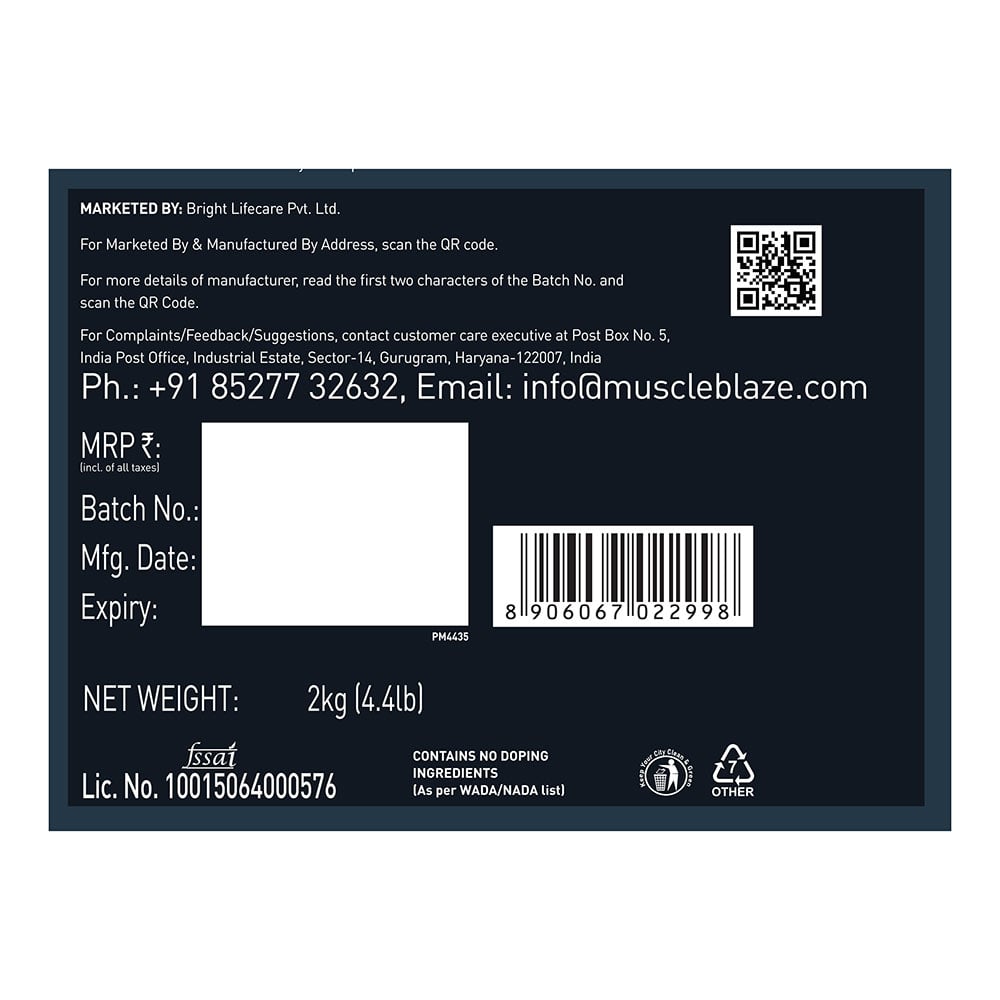 1 - MuscleBlaze Super Gainer XXL, 4.4 lb Chocolate