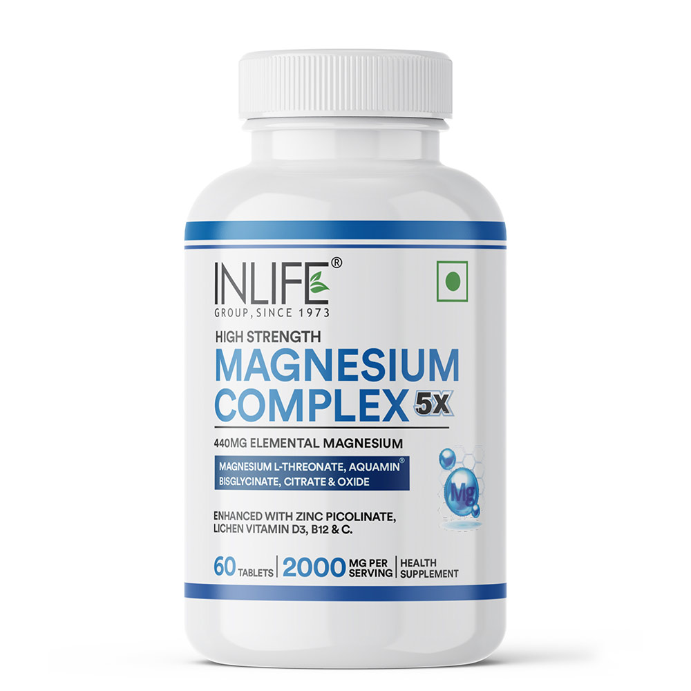 5 - INLIFE Magnesium Complex 5x 2000mg,  Unflavoured  60 tablet(s) 