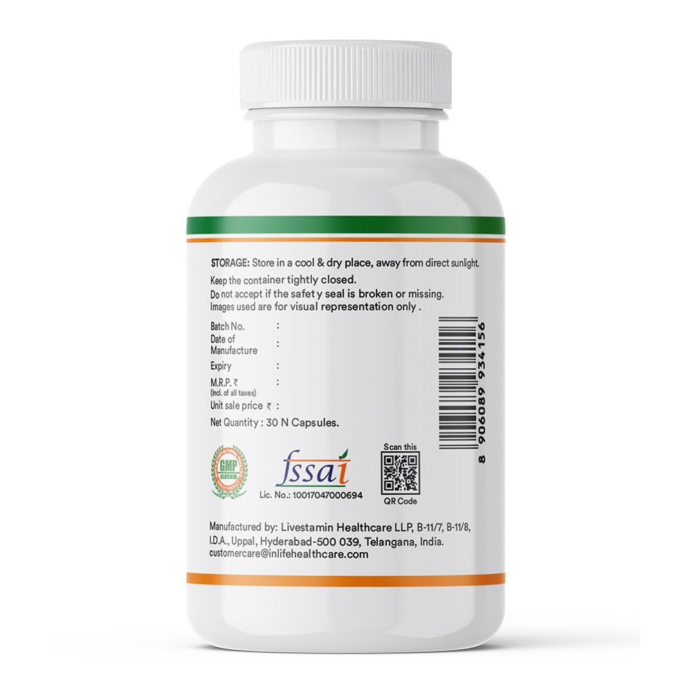 5 - INLIFE Pre & Probiotic Forte with 14 Probiotic Strains & 25 Billion CFU,  30 veggie capsule(s)  Unflavoured 