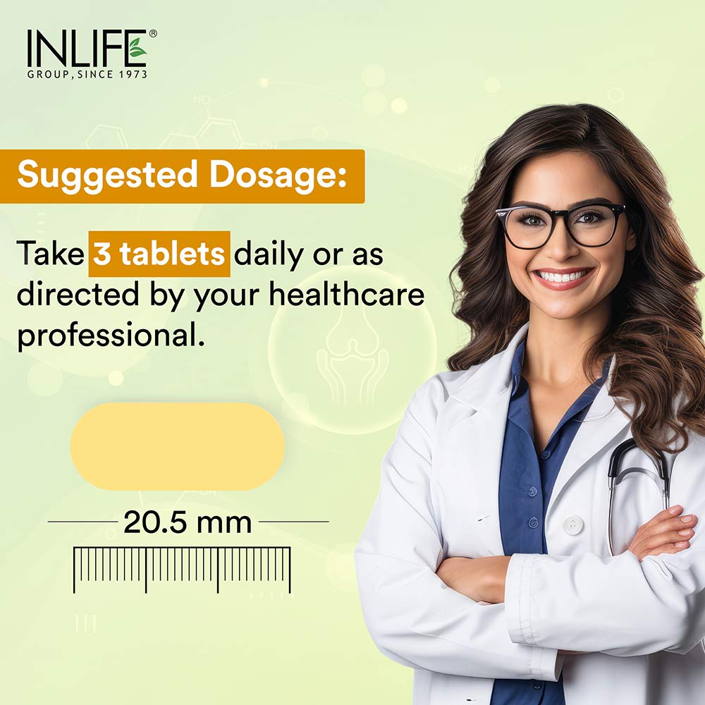 2 - INLIFE Glucosamine Chondroitin MSM with Collagen Hyaluronic Acid Calcium & Vitamin D3,  60 tablet(s) 