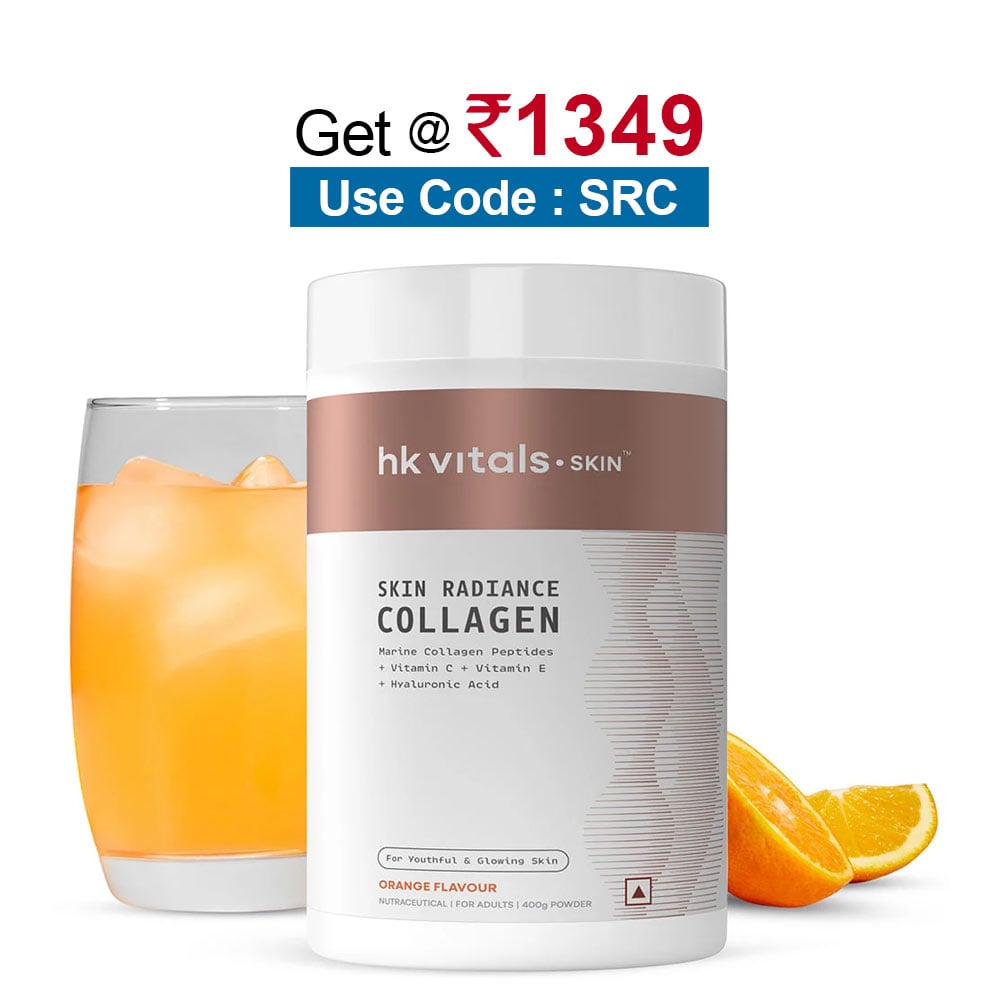 HealthKart HK Vitals Skin Radiance Collagen,  400 g  Orange 