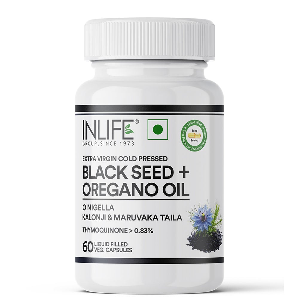3 - INLIFE Black Seed & Oregano Oil,  60 veggie capsule(s) 