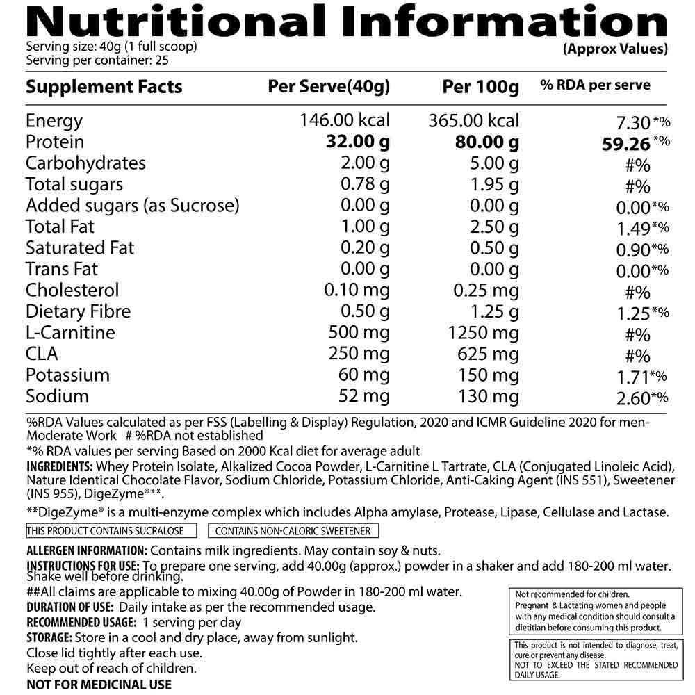 4 - QNT ISO Ripped,  2.2 lb  Choco Brownie 