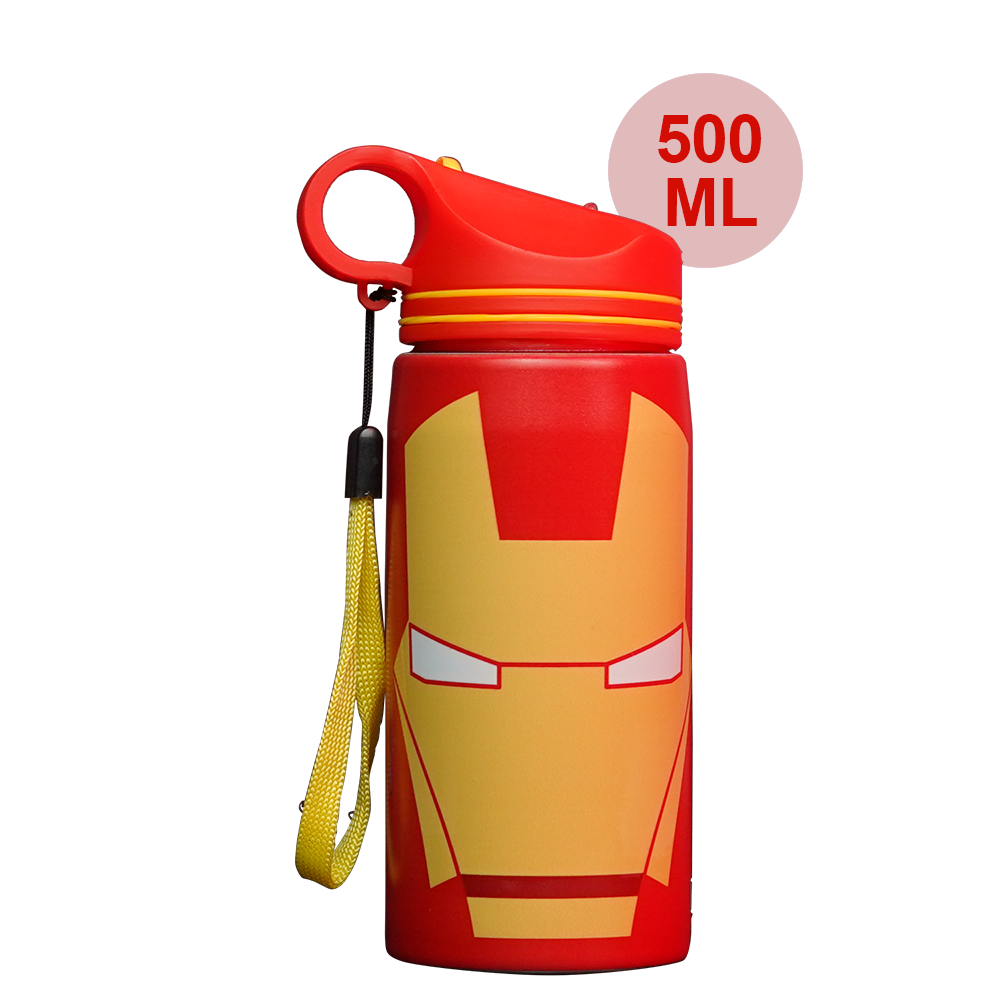 1 - Gritzo Iron man Sipper, Red 500 ml