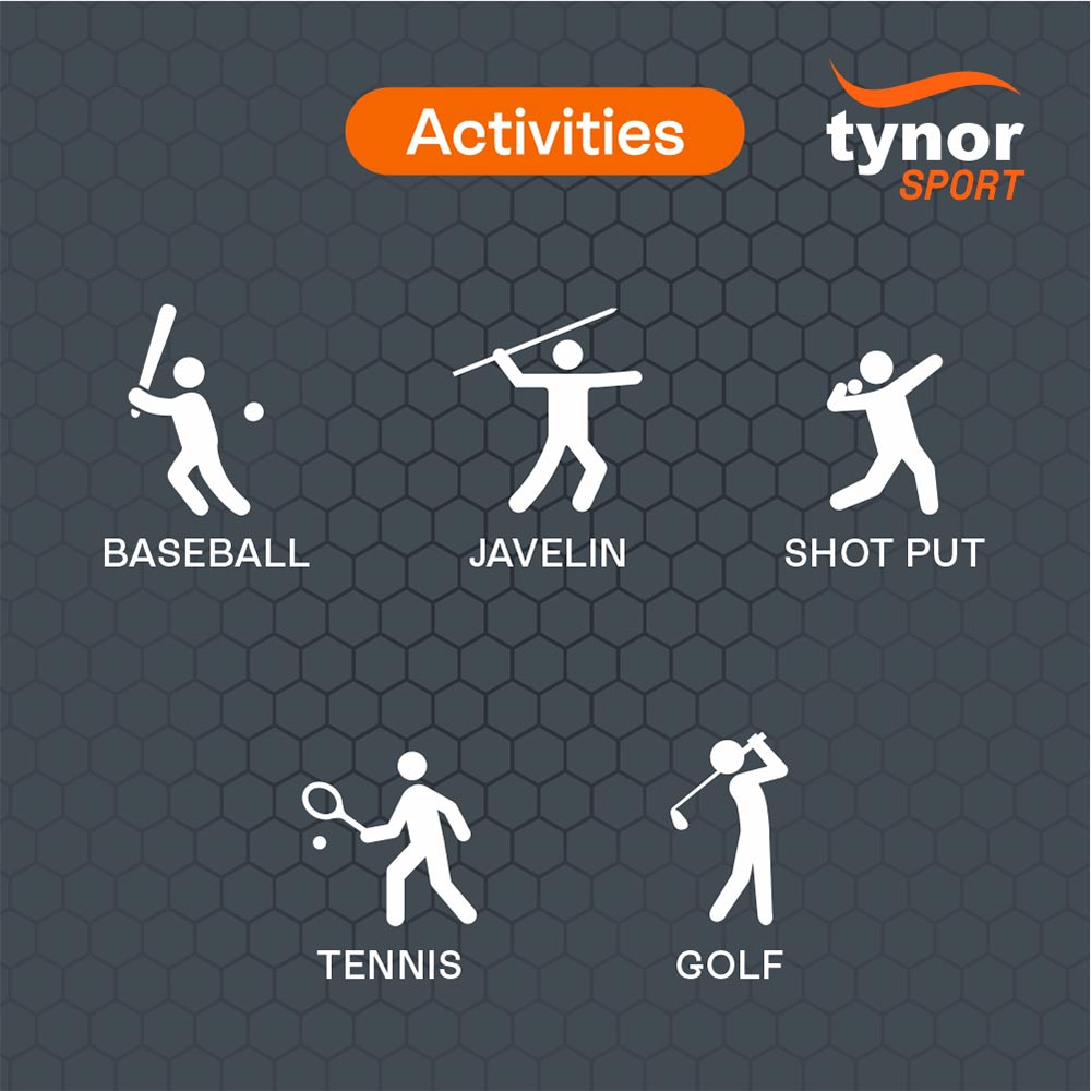 4 - Tynor Elbow Wrap Neo,  Black with Orange  Universal 