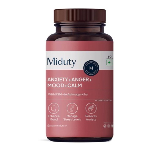 6 - Miduty Anxiety + Anger + Mood + Calm,  60 capsules 