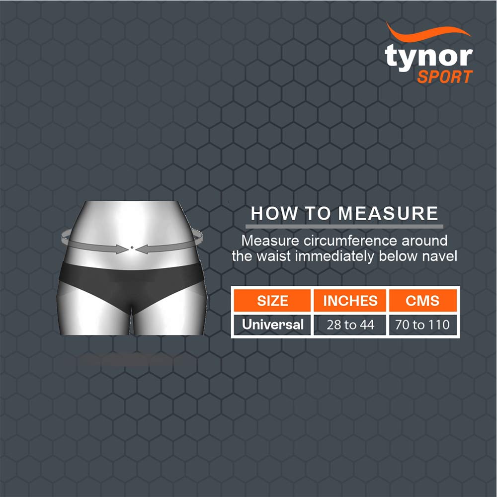 4 - Tynor Abs Binder Adjustable (Neo),  Universal  Black/Green 