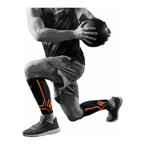 1 - Tynor Shin and Calf Support Air Pro,  Black/Orange  Large 