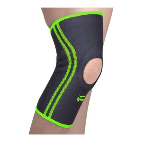 1 - Tynor Knee Cap Air, Black/Green XL