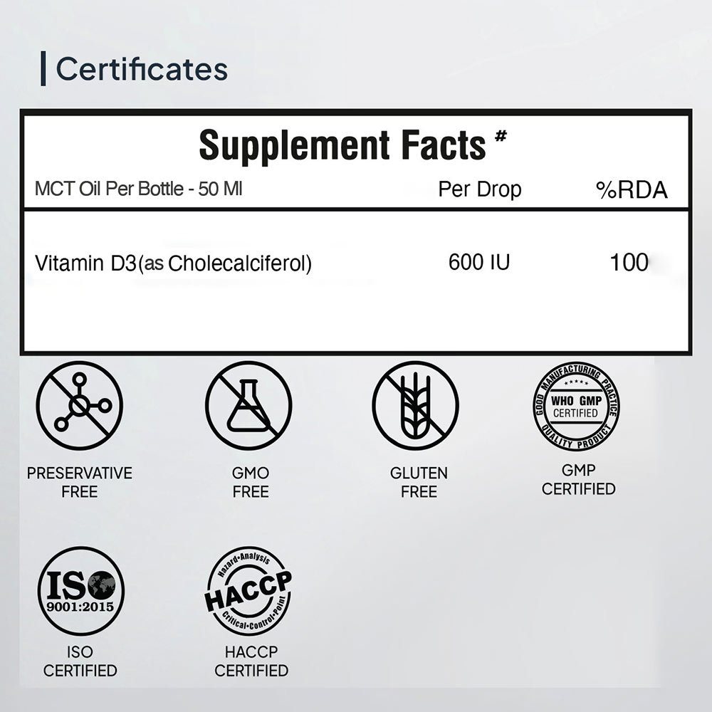 5 - Miduty Coco D3 with MCT Oil,  50 ml  Unflavoured 