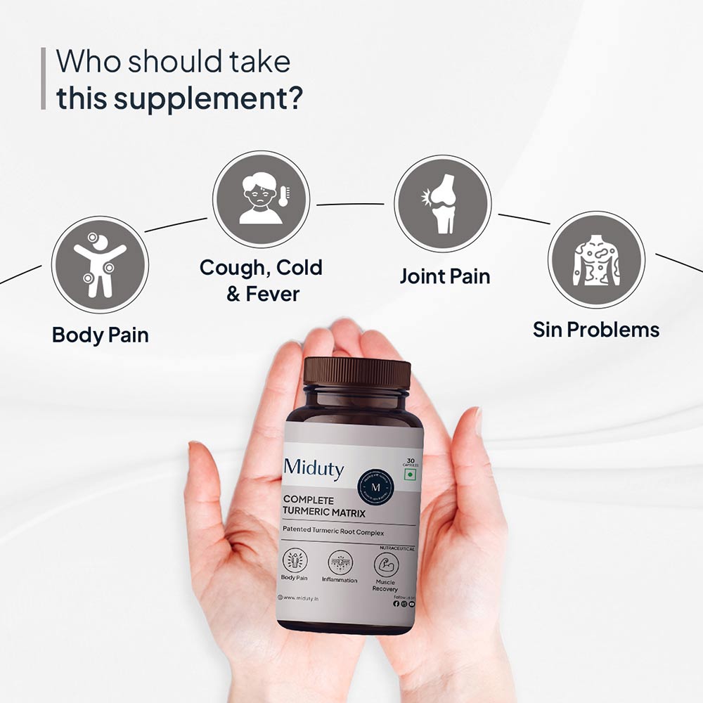 7 - Miduty Complete Turmeric Matrix,  30 capsules 