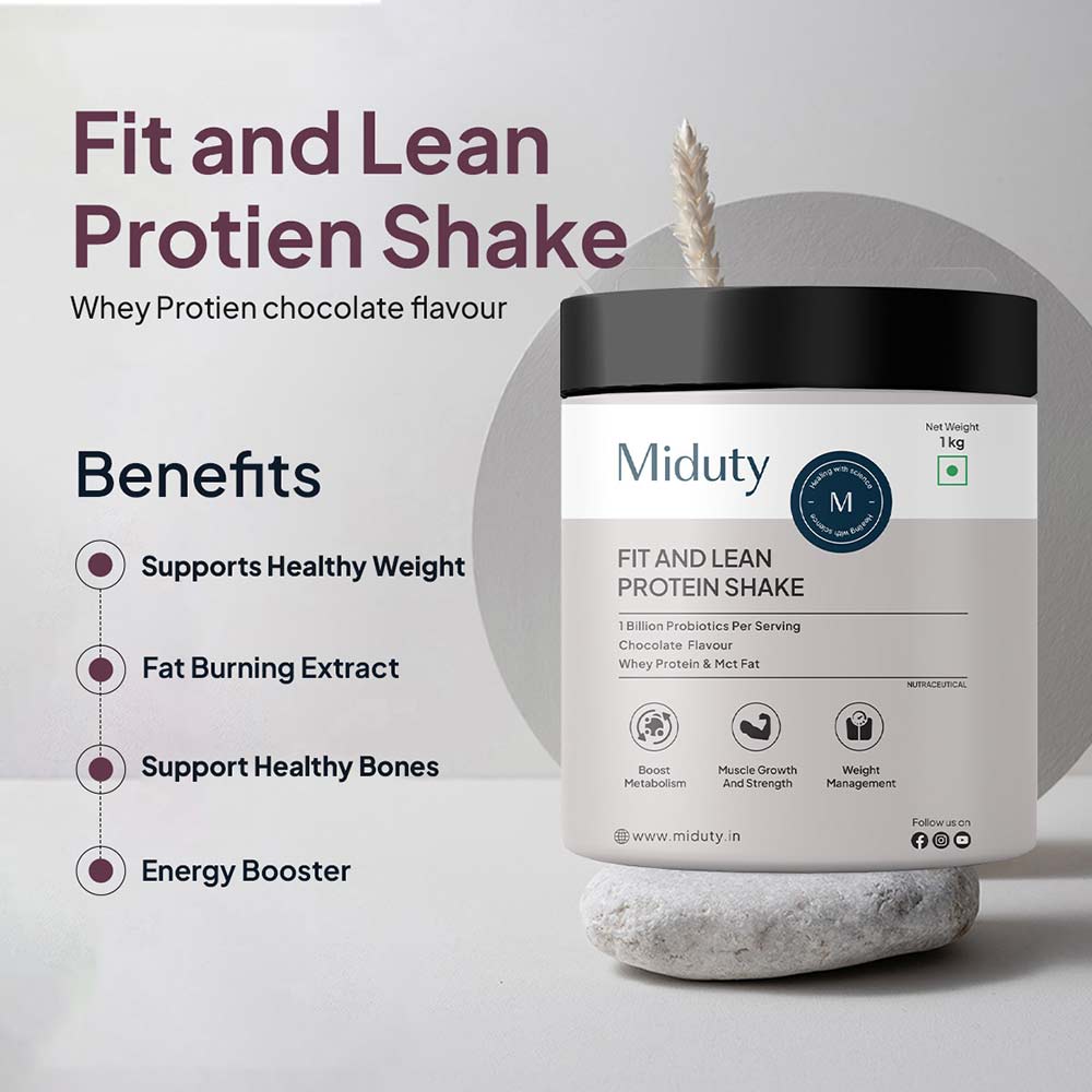 3 - Miduty Fit and Lean Protein Shake,  2.2 lb  Chocolate 