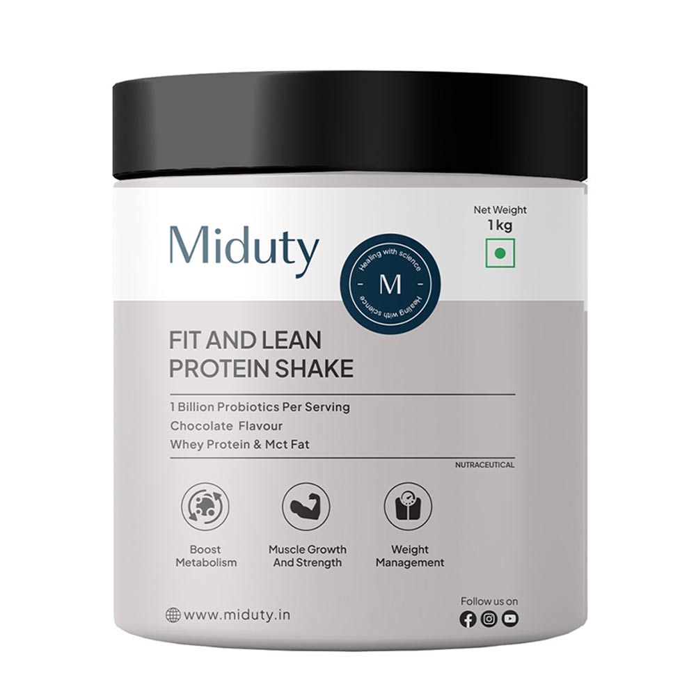 7 - Miduty Fit and Lean Protein Shake,  2.2 lb  Chocolate 